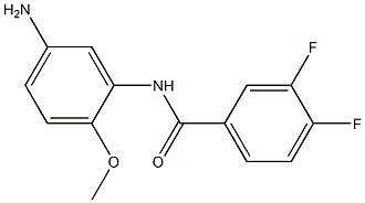 N-(5-amino-2-methoxyphenyl)-3,4-difluorobenzamide 结构式