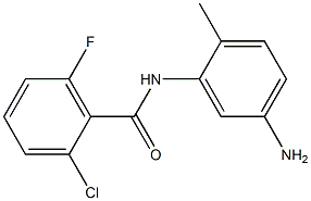 N-(5-amino-2-methylphenyl)-2-chloro-6-fluorobenzamide 结构式