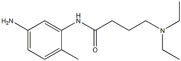 N-(5-amino-2-methylphenyl)-4-(diethylamino)butanamide 结构式