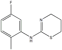 N-(5-fluoro-2-methylphenyl)-5,6-dihydro-4H-1,3-thiazin-2-amine 结构式