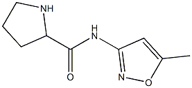 N-(5-methyl-1,2-oxazol-3-yl)pyrrolidine-2-carboxamide 结构式