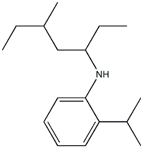 N-(5-methylheptan-3-yl)-2-(propan-2-yl)aniline 结构式