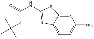 N-(6-amino-1,3-benzothiazol-2-yl)-3,3-dimethylbutanamide 结构式