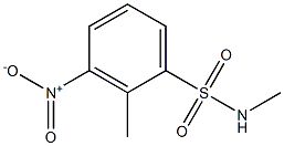 N,2-dimethyl-3-nitrobenzene-1-sulfonamide 结构式