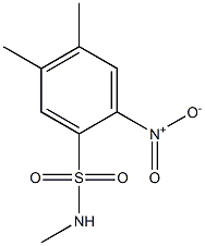 N,4,5-trimethyl-2-nitrobenzene-1-sulfonamide 结构式