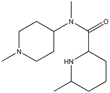 N,6-dimethyl-N-(1-methylpiperidin-4-yl)piperidine-2-carboxamide 结构式