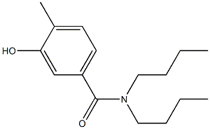 N,N-dibutyl-3-hydroxy-4-methylbenzamide 结构式