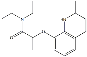 N,N-diethyl-2-[(2-methyl-1,2,3,4-tetrahydroquinolin-8-yl)oxy]propanamide 结构式