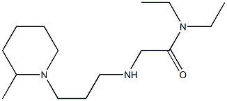 N,N-diethyl-2-{[3-(2-methylpiperidin-1-yl)propyl]amino}acetamide 结构式