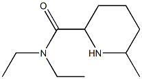 N,N-diethyl-6-methylpiperidine-2-carboxamide 结构式