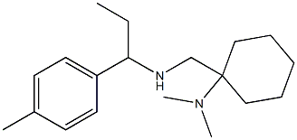 N,N-dimethyl-1-({[1-(4-methylphenyl)propyl]amino}methyl)cyclohexan-1-amine 结构式