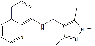 N-[(1,3,5-trimethyl-1H-pyrazol-4-yl)methyl]quinolin-8-amine 结构式