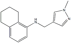 N-[(1-methyl-1H-pyrazol-4-yl)methyl]-5,6,7,8-tetrahydronaphthalen-1-amine 结构式