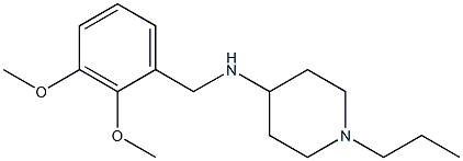 N-[(2,3-dimethoxyphenyl)methyl]-1-propylpiperidin-4-amine 结构式