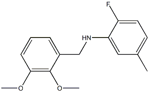 N-[(2,3-dimethoxyphenyl)methyl]-2-fluoro-5-methylaniline 结构式