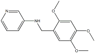 N-[(2,4,5-trimethoxyphenyl)methyl]pyridin-3-amine 结构式