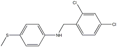 N-[(2,4-dichlorophenyl)methyl]-4-(methylsulfanyl)aniline 结构式