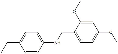 N-[(2,4-dimethoxyphenyl)methyl]-4-ethylaniline 结构式