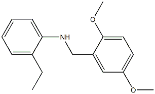 N-[(2,5-dimethoxyphenyl)methyl]-2-ethylaniline 结构式