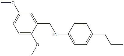 N-[(2,5-dimethoxyphenyl)methyl]-4-propylaniline 结构式