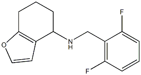 N-[(2,6-difluorophenyl)methyl]-4,5,6,7-tetrahydro-1-benzofuran-4-amine 结构式