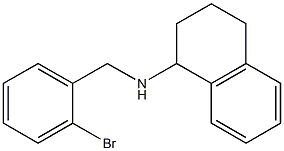 N-[(2-bromophenyl)methyl]-1,2,3,4-tetrahydronaphthalen-1-amine 结构式