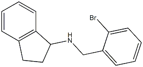 N-[(2-bromophenyl)methyl]-2,3-dihydro-1H-inden-1-amine 结构式