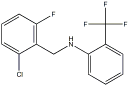 N-[(2-chloro-6-fluorophenyl)methyl]-2-(trifluoromethyl)aniline 结构式