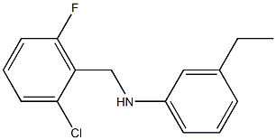 N-[(2-chloro-6-fluorophenyl)methyl]-3-ethylaniline 结构式