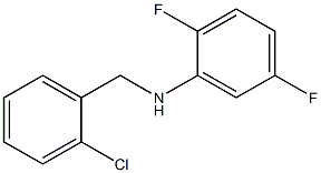 N-[(2-chlorophenyl)methyl]-2,5-difluoroaniline 结构式