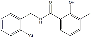 N-[(2-chlorophenyl)methyl]-2-hydroxy-3-methylbenzamide 结构式