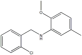 N-[(2-chlorophenyl)methyl]-2-methoxy-5-methylaniline 结构式