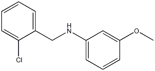 N-[(2-chlorophenyl)methyl]-3-methoxyaniline 结构式