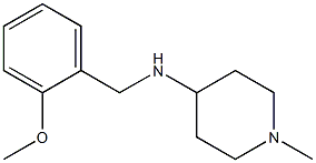 N-[(2-methoxyphenyl)methyl]-1-methylpiperidin-4-amine 结构式