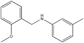 N-[(2-methoxyphenyl)methyl]-3-methylaniline 结构式