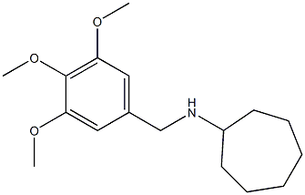 N-[(3,4,5-trimethoxyphenyl)methyl]cycloheptanamine 结构式