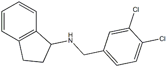 N-[(3,4-dichlorophenyl)methyl]-2,3-dihydro-1H-inden-1-amine 结构式