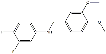 N-[(3,4-dimethoxyphenyl)methyl]-3,4-difluoroaniline 结构式