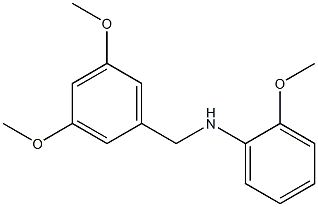 N-[(3,5-dimethoxyphenyl)methyl]-2-methoxyaniline 结构式