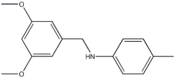 N-[(3,5-dimethoxyphenyl)methyl]-4-methylaniline 结构式