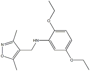 N-[(3,5-dimethyl-1,2-oxazol-4-yl)methyl]-2,5-diethoxyaniline 结构式
