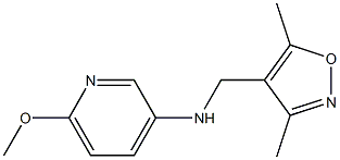 N-[(3,5-dimethyl-1,2-oxazol-4-yl)methyl]-6-methoxypyridin-3-amine 结构式