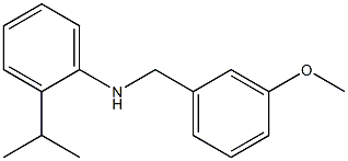 N-[(3-methoxyphenyl)methyl]-2-(propan-2-yl)aniline 结构式