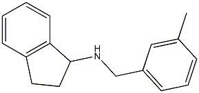 N-[(3-methylphenyl)methyl]-2,3-dihydro-1H-inden-1-amine 结构式