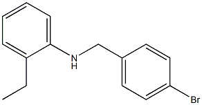 N-[(4-bromophenyl)methyl]-2-ethylaniline 结构式