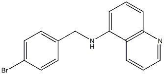 N-[(4-bromophenyl)methyl]quinolin-5-amine 结构式