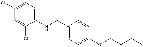 N-[(4-butoxyphenyl)methyl]-2,4-dichloroaniline 结构式