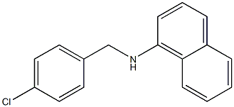 N-[(4-chlorophenyl)methyl]naphthalen-1-amine 结构式