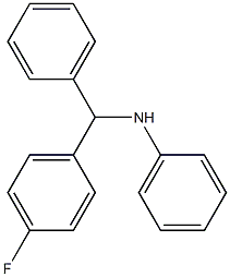 N-[(4-fluorophenyl)(phenyl)methyl]aniline 结构式