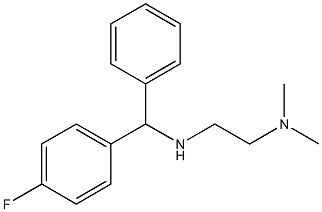 N'-[(4-fluorophenyl)(phenyl)methyl]-N,N-dimethylethane-1,2-diamine 结构式